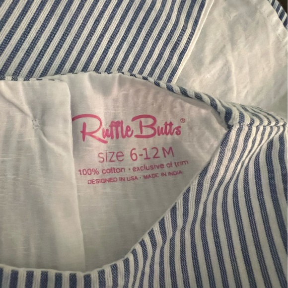 Ruffle Butts Ric Rac seersucker open back swing top tank top - Picture 2 of 3